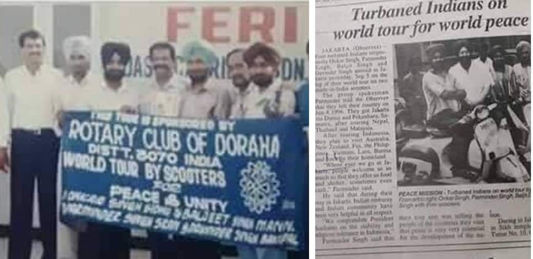 Their journey was endorsed by the Rotary Club in Punjab, India. 