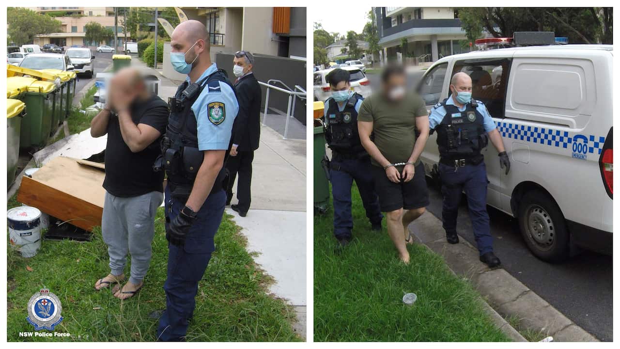 Two men – aged 43 and 44 – were arrested at the Bankstown address