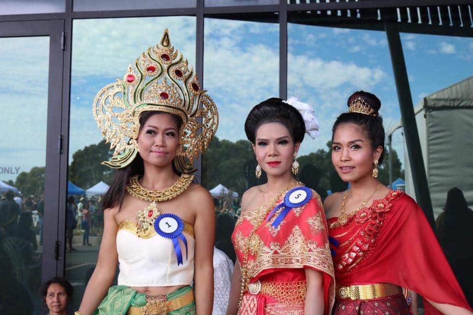 Image of Thais in traditional costumes from Thai Festival 2018 in South Australia