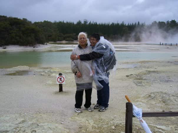 Sadhana and her mum 