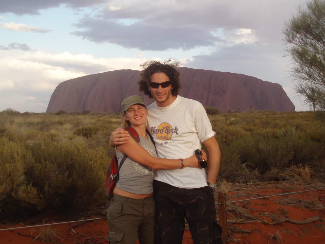Luca Della Torre e Arianna Matiz al Uluru-Kata Tjuta National Park nel 2006