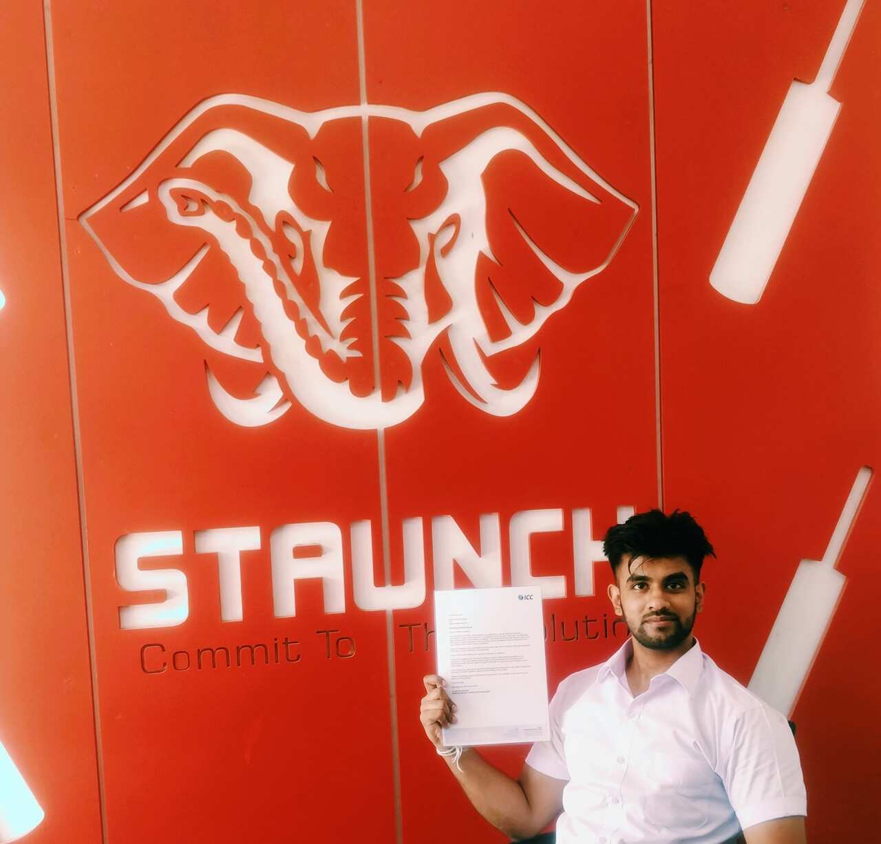 The young man who born and raised in Australia went to Sri Lanka to manufacture cricket bats with ICC approval