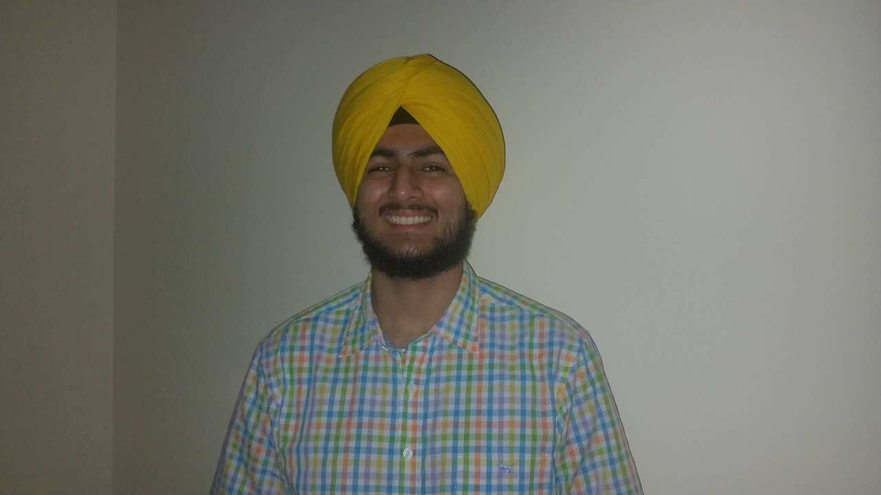 Sahibjeet Singh Bains, of Banyo, Queensland, who is a proud recipient of the 2017 Tuckwell Scholarship at ANU