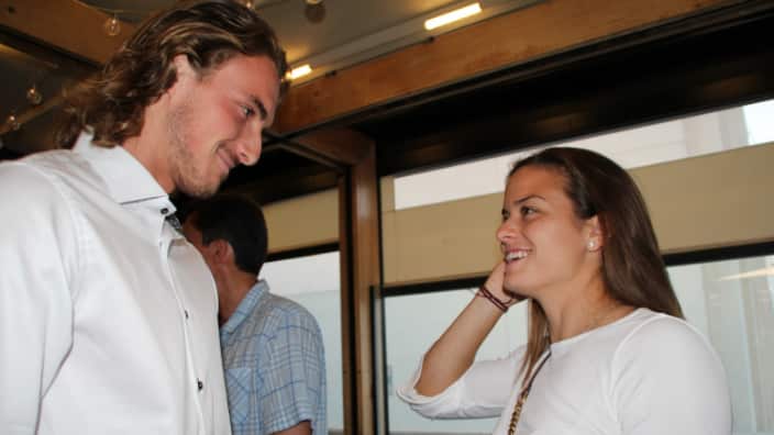 Ο Στέφανος Τσιτσιπάς και η Μαρία Σάκκαρη