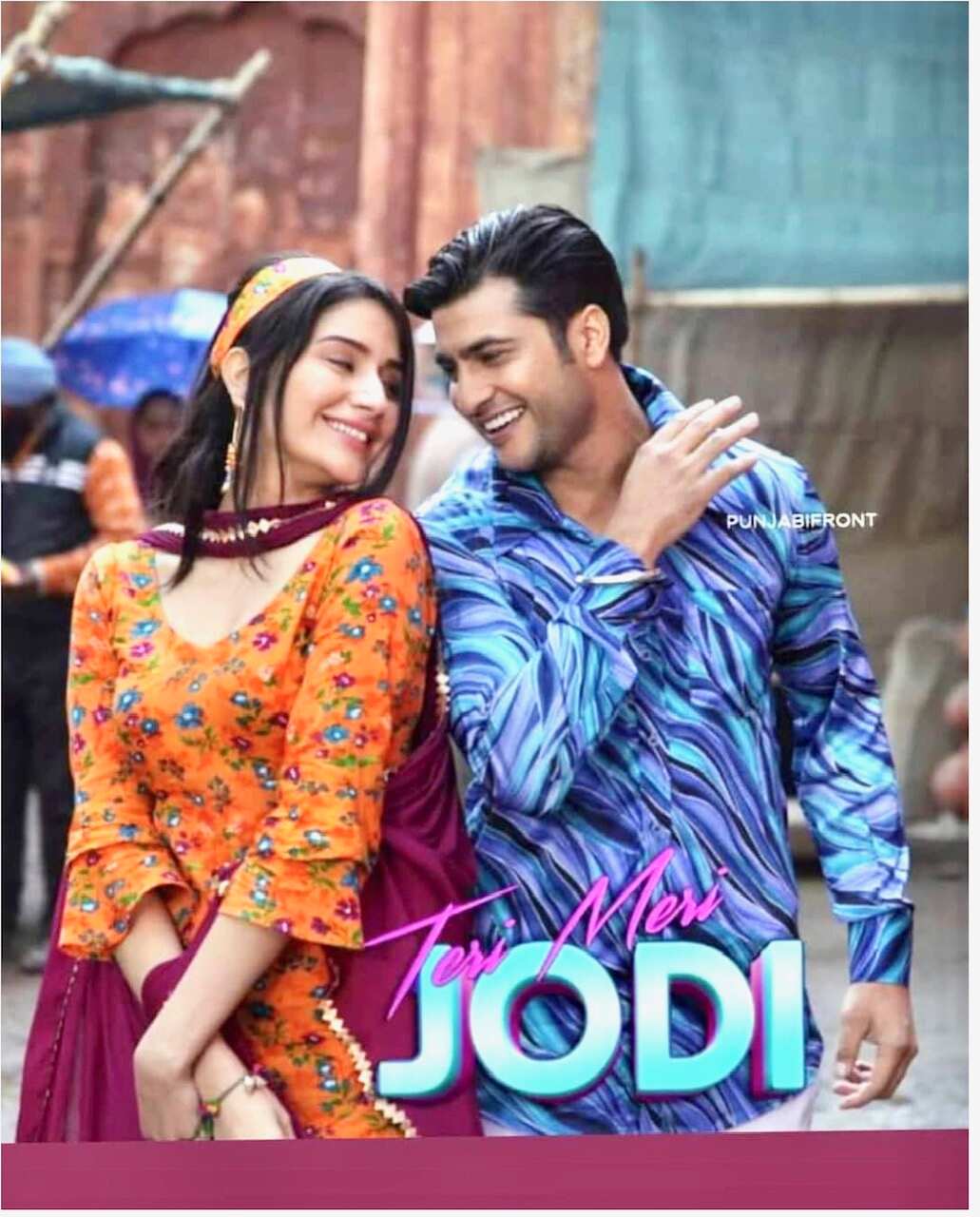 Sammy Gill and Monika Sharma in a still from the upcoming film Teri Meri Jodi
