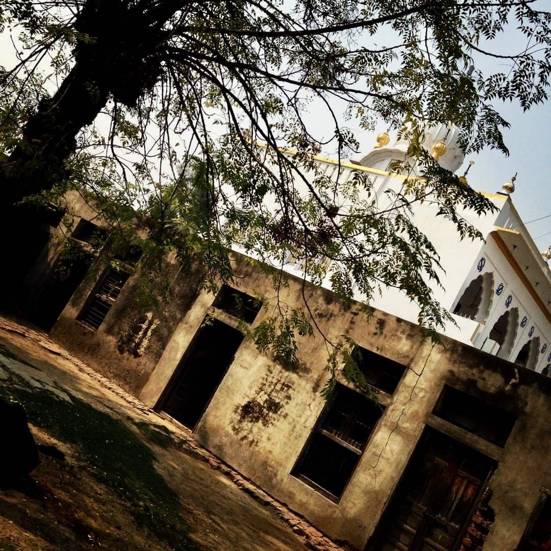 The author's house in the village, right next to the Gurudwara