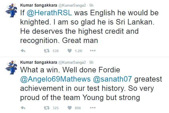 Sanga Twitter Message