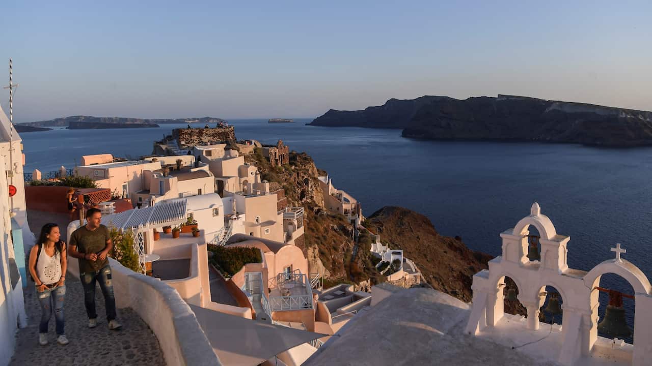 Greek island Santorini