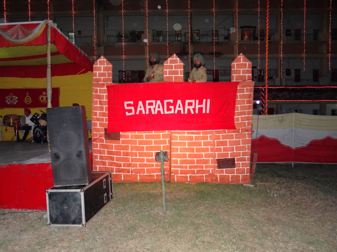 The reenactment of the Battle of Saragarhi by 4th Sikhs
