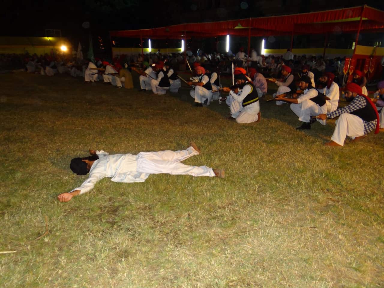 The reenactment of the Battle of Saragarhi by 4th Sikhs