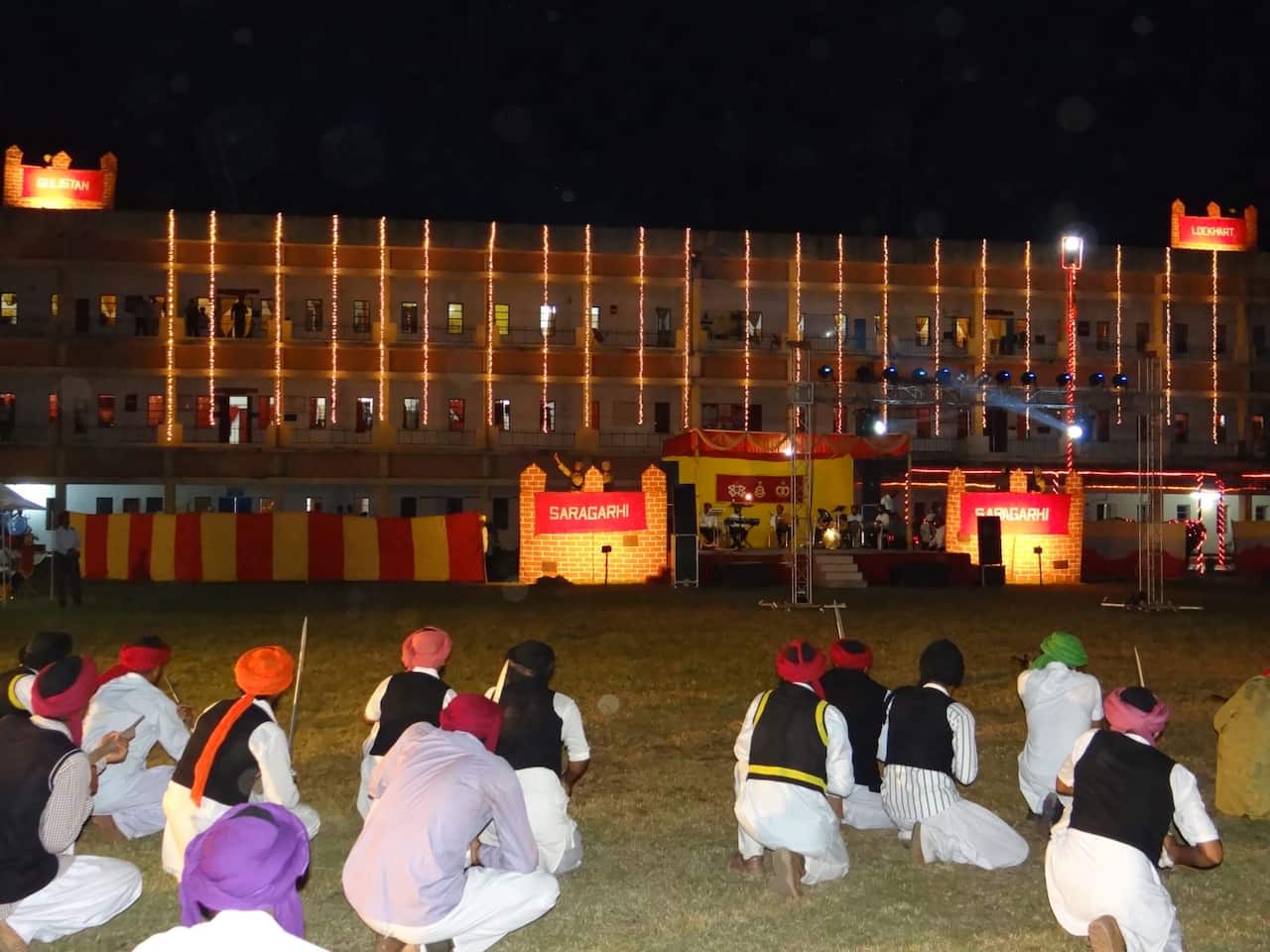 The reenactment of the Battle of Saragarhi by 4th Sikhs