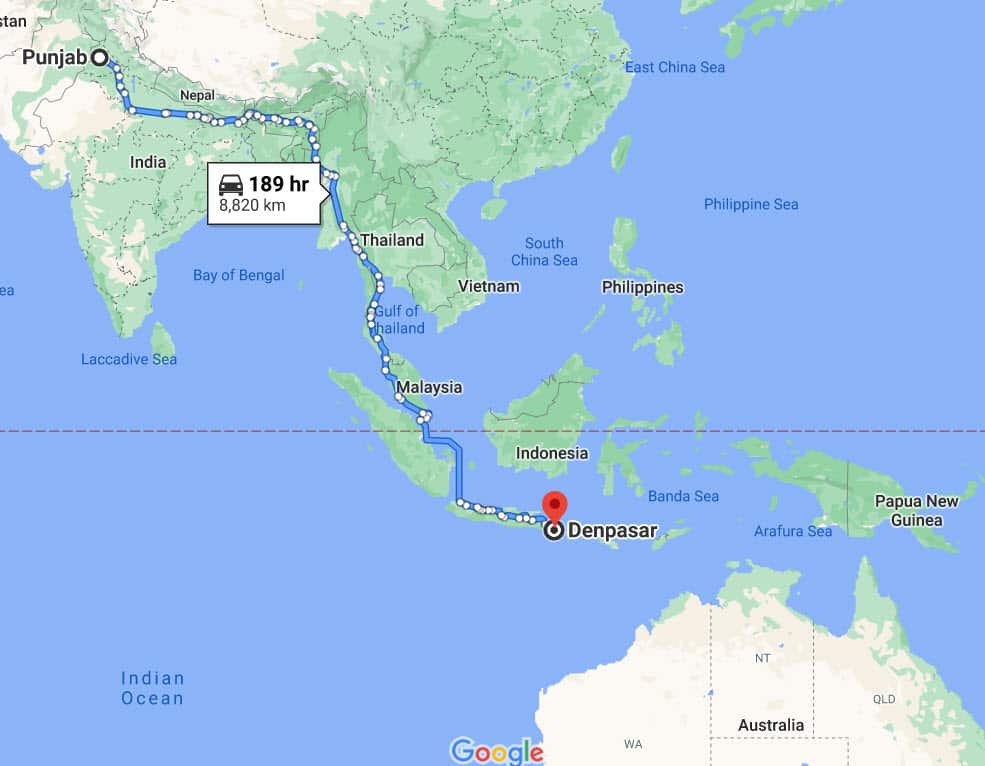 They travelled through seven countries to cover around 8000 km on two Bajaj Chetak scooters.
