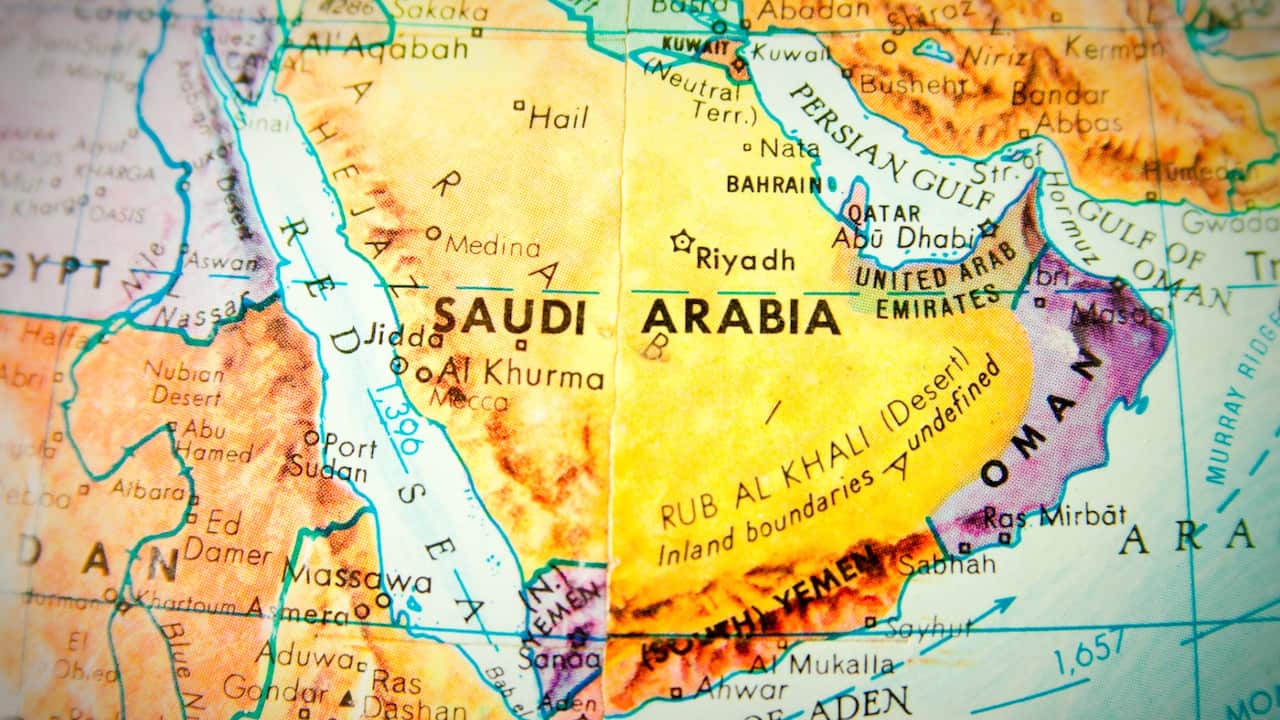 Saudi map