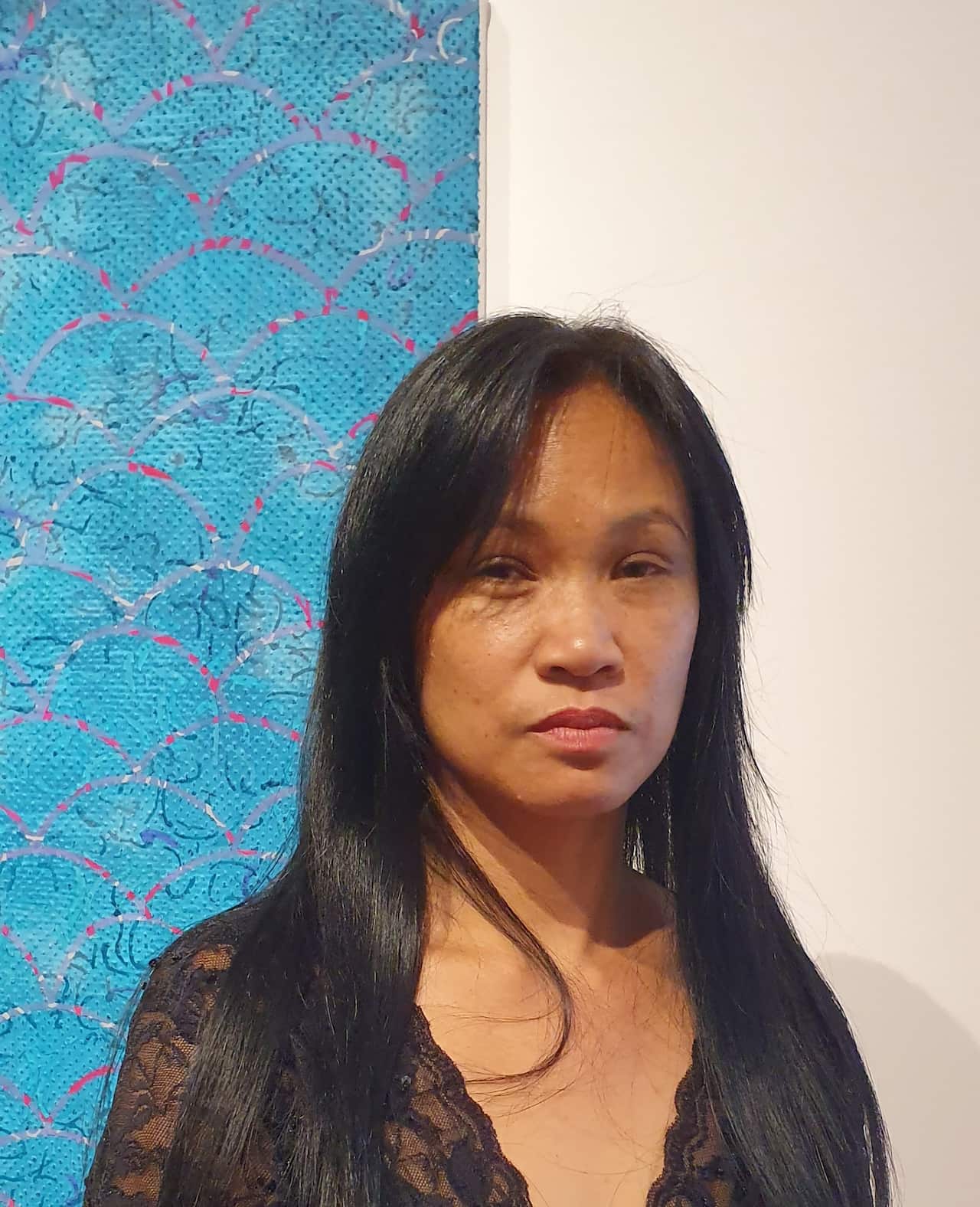 Savanhdary Vongpoothorn with her art