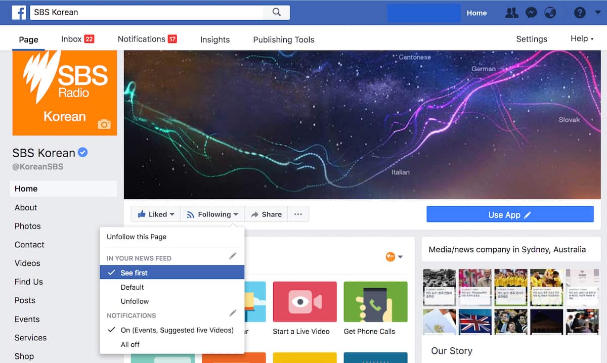See First in Facebook news feed