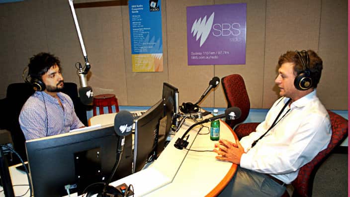 Mohib Iqbal from Intitute for Economics and Peace at SBS Studios