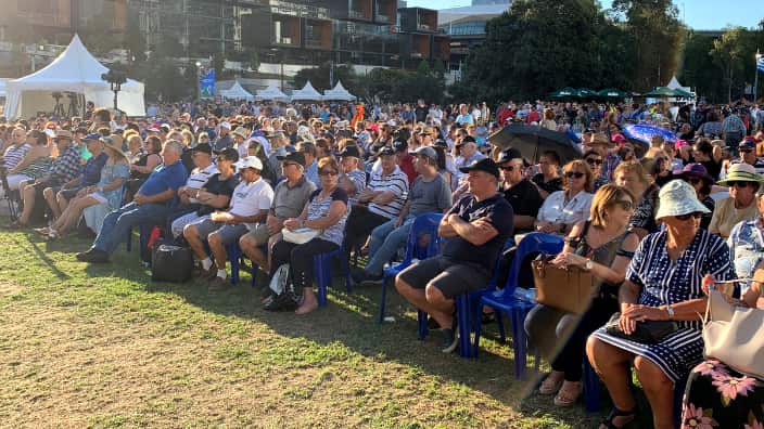 Photo of the crowd at a previous Greek Festival of Sydney at Darling Harbour