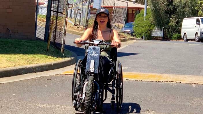 Η ειδικά διαμορφωμένη μηχανή της Χριστίνας Βυθούλκα