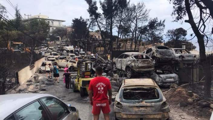 Ibo Azir Among the rescuers who converged on the Greek coastal resort of Mati in July as hundreds fled deadly wildfires was a 23-year-old Syrian refugee, himself saved from a watery grave last year.
