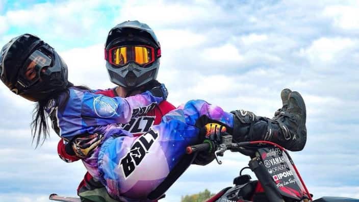 Christina Vythoulkas with her fiance James Wild