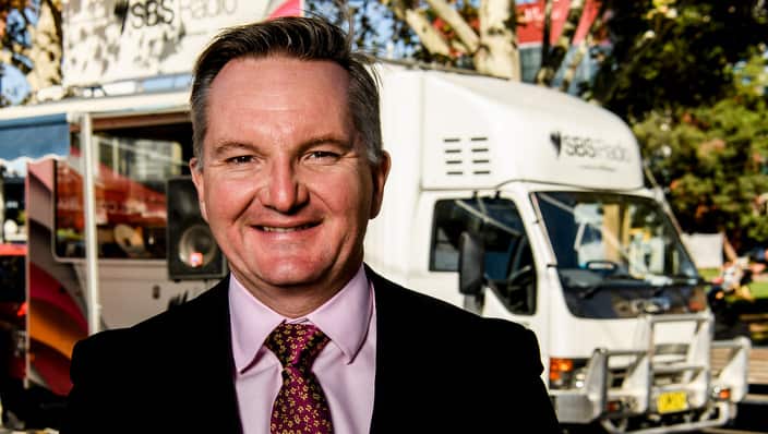 Chris Bowen, Labor MP, Shadow Treasurer of Australia at SBS Election EXchange in Parramatta 7/5/2019