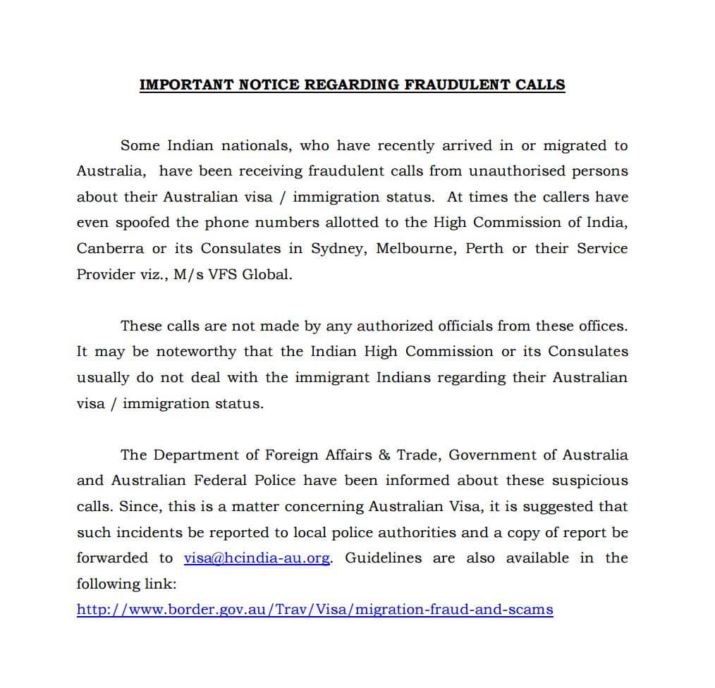Scam alert