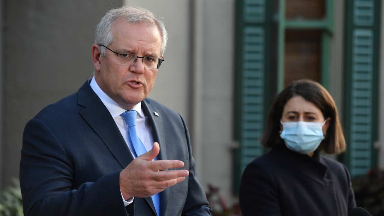 Scott Morrison e Gladys Berejiklian