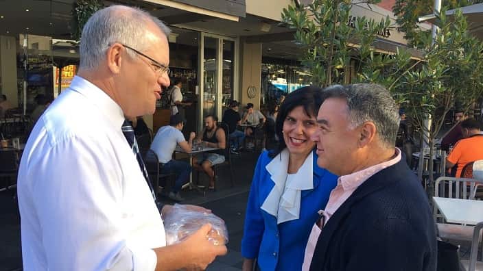 Treasurer Scott Morrison and Chisholm MP Julia Banks in Oakleigh. 