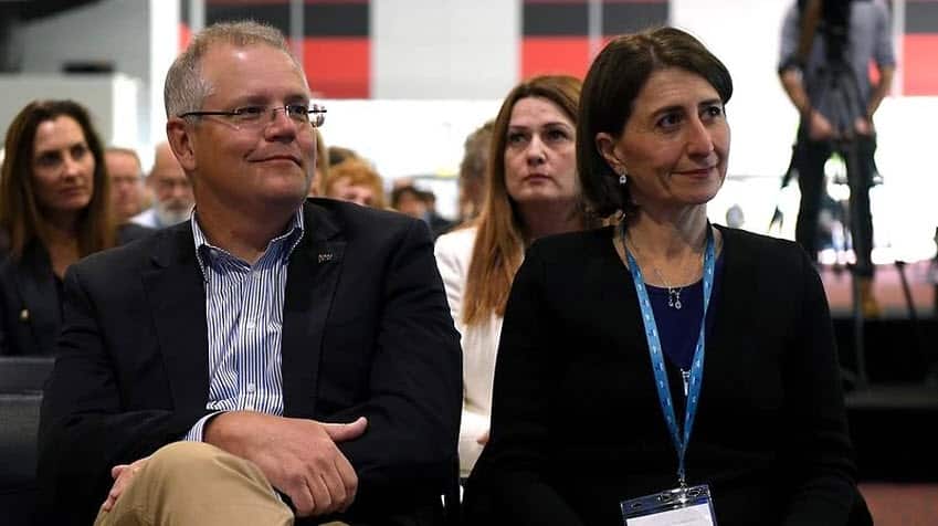 Scott Morrison and Gladys Brejiklian
