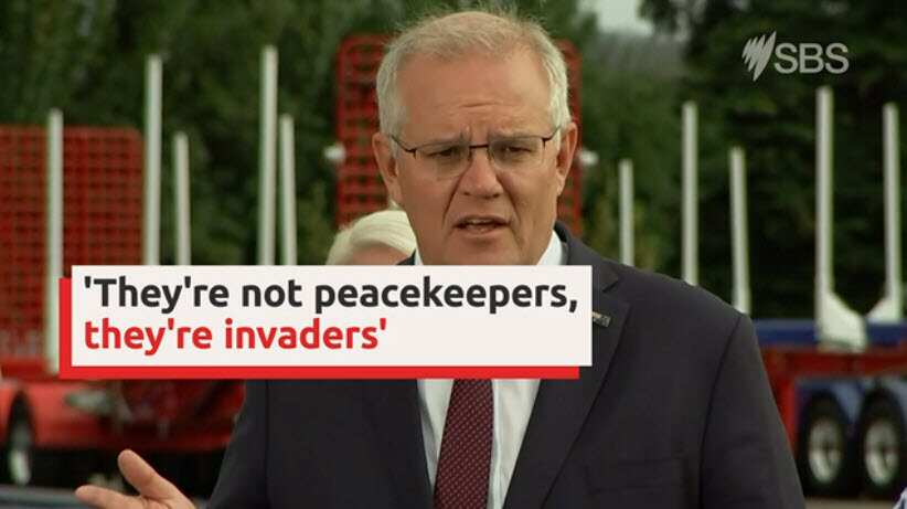 Scott Morrisons slaps down Russia's 'peacekeeper' claims