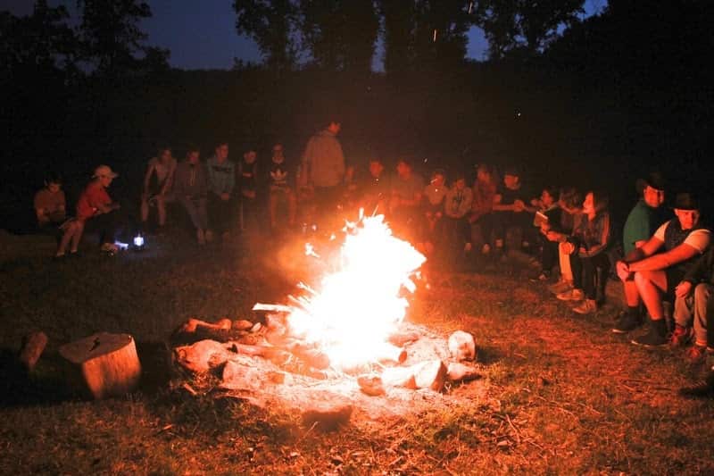At the Summer camp of Russian Scouts in Australia