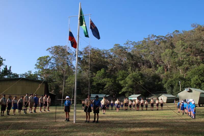 At the Summer camp of Russian Scouts in Australia