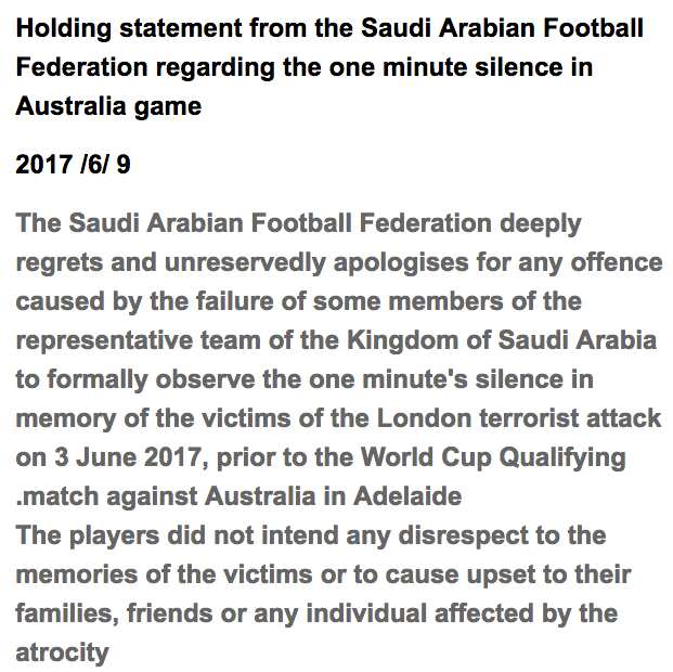 Saudi Arabia causes controversy by appearing to ignore minute's silenceSaudi Arabia causes controversy by appearing to ignore minute's silence