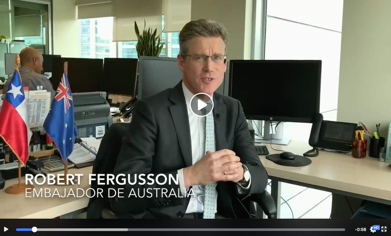 Embajador de Australia en Chile, Robert Fergusson.