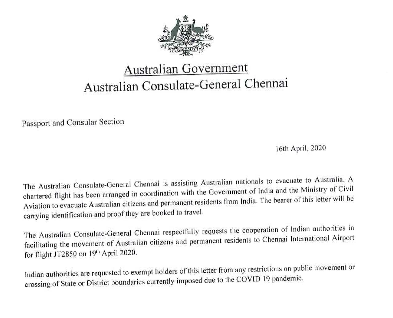 Australians stranded in India