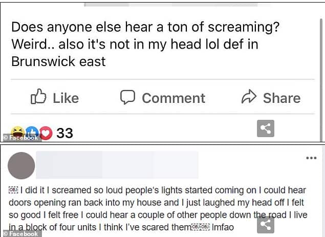 People question why screaming 