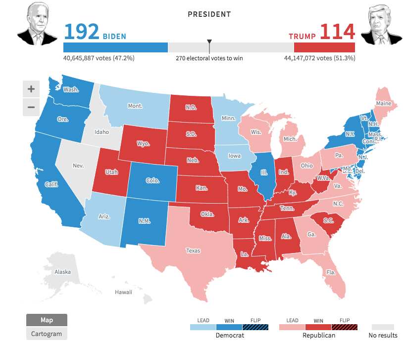 US Election map