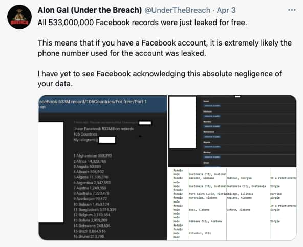 Facebook BREACH