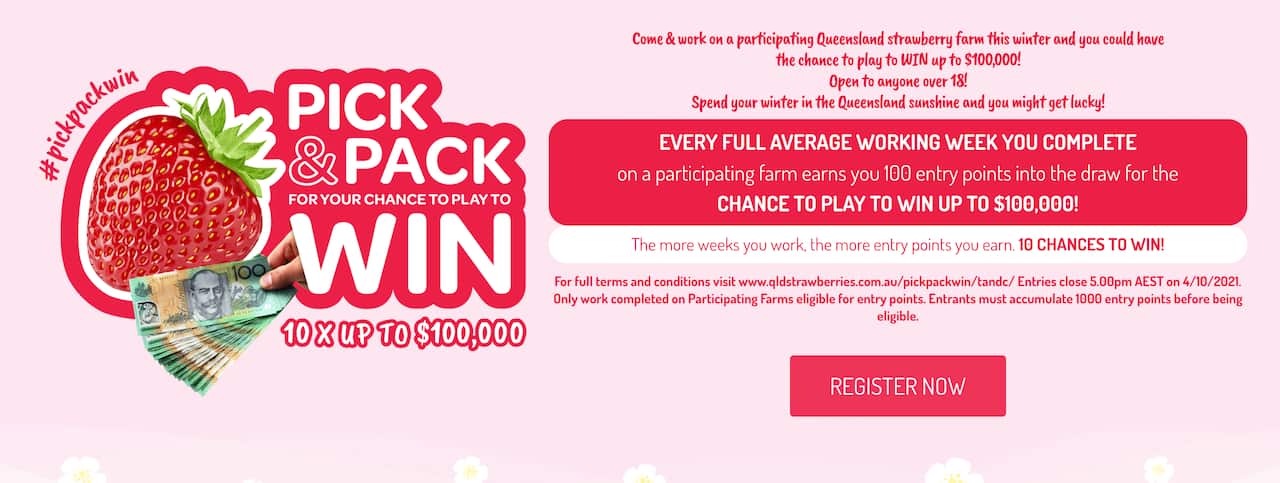 Queensland Strawberry Growers Association launched a $100,000 cash prize program.