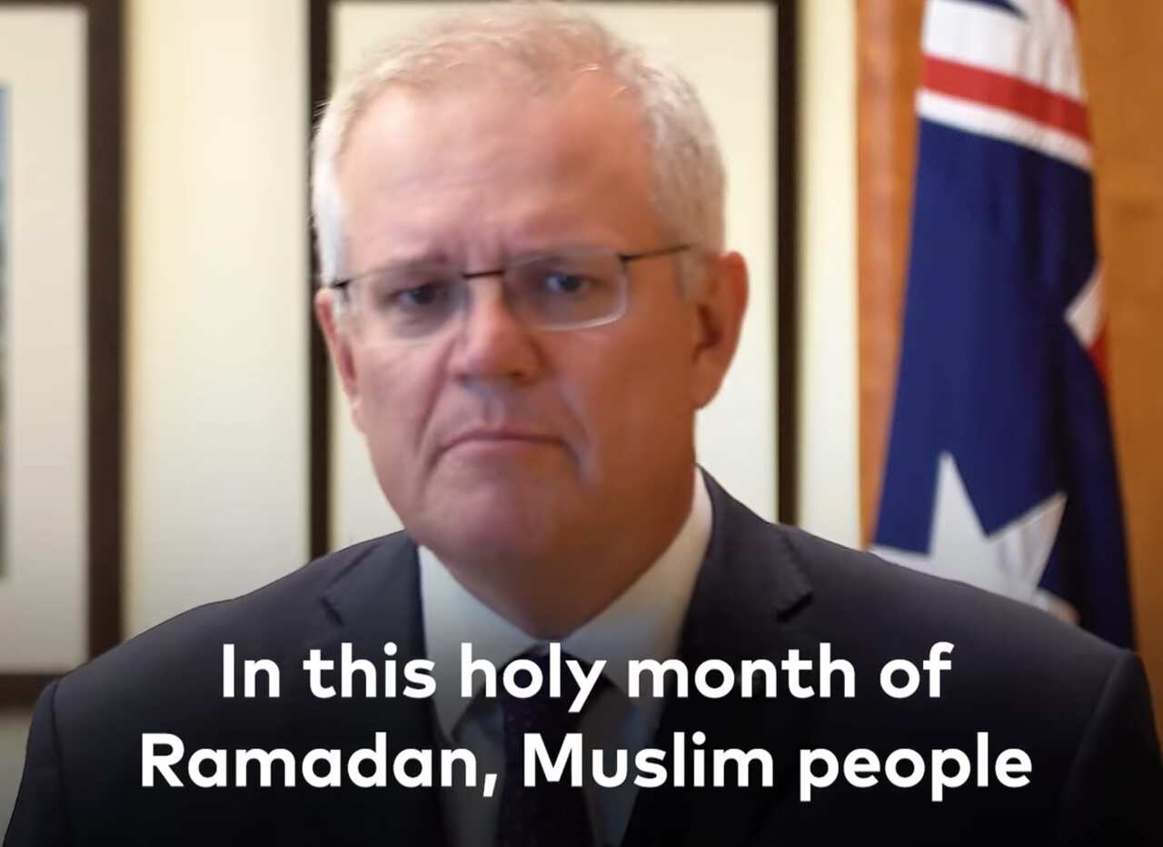 Scott Morrison greets Mulims 