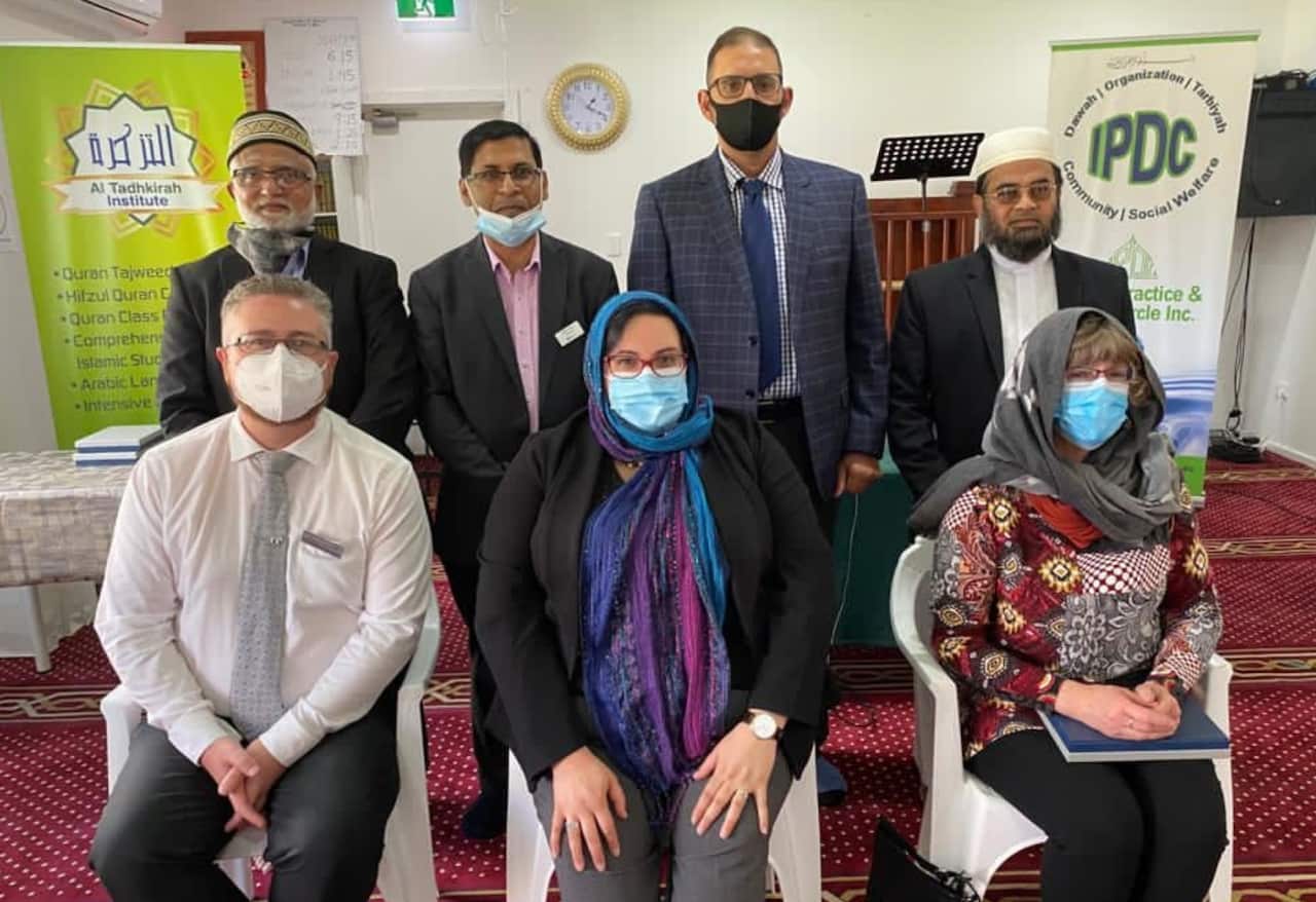 Wyndham City Mayor Adele Hegedich is seen alog with the MMC organisers. 