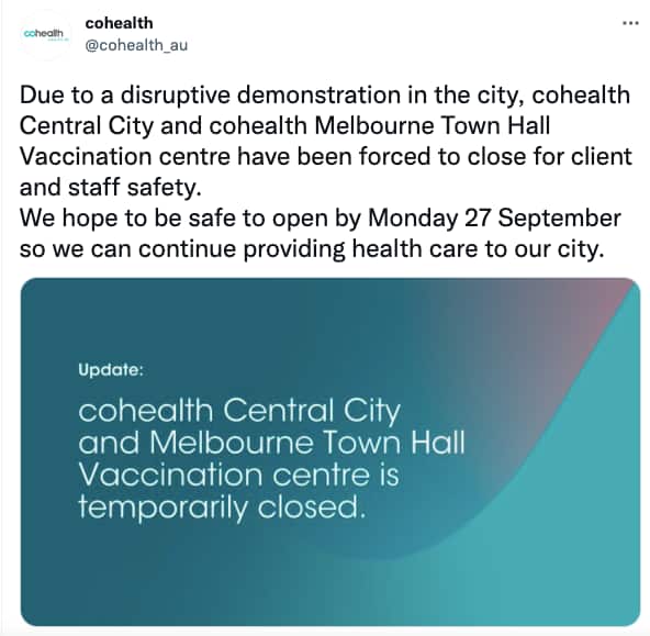 關閉疫苗接種中心