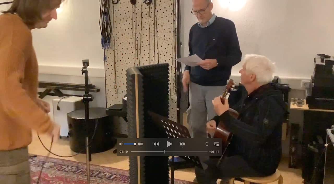 Bernward Müller, Jochen Welle und Winni Bückmann im Studio