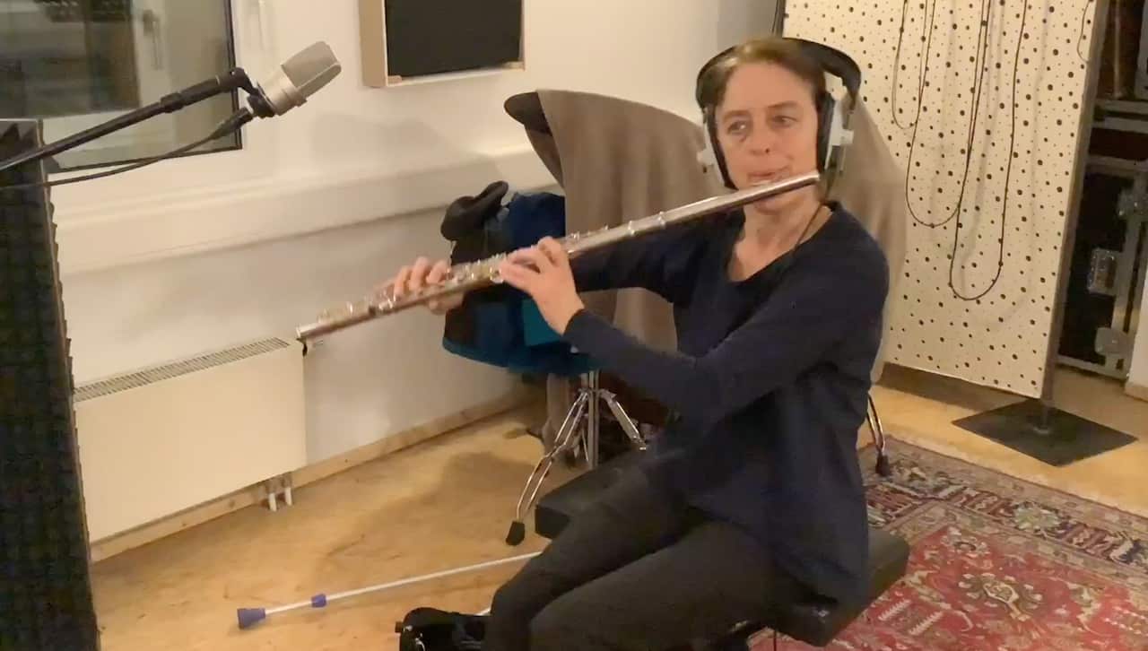 Eine Flötistin war auch dabei