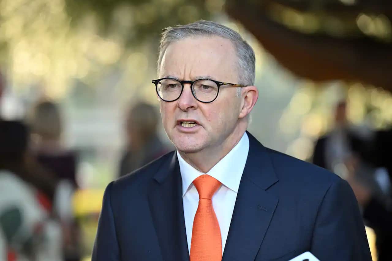 Prime Minister Anthony Albanese after a Parliamentary church service ahead of the opening of the 47th parliament at the St Andrew's Presbyterian Church in Canberra.