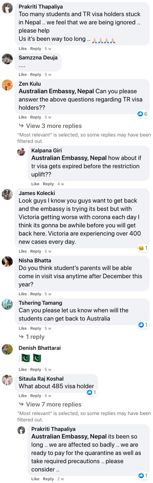 Concerned voices of Nepali students