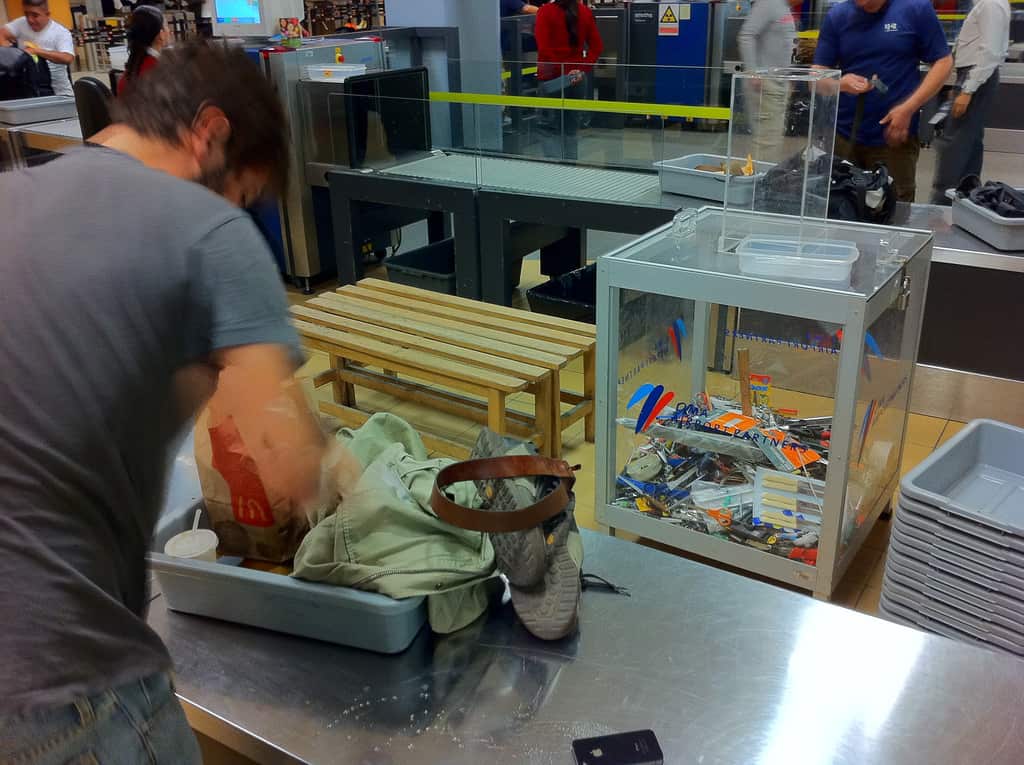 Airport security trays 