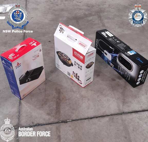 Investigation launched after almost $100 million of ‘ice’ located concealed in BBQ grills