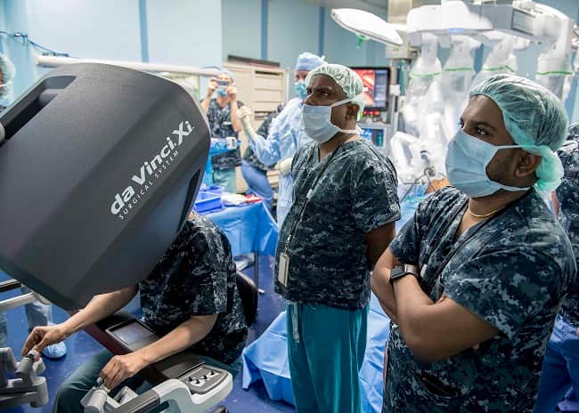 First Robot-Assisted Surgery Onboard USNS Mercy