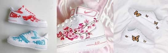 hand-painted shoes created by Shanaia Aguila